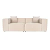 Tbilisi 2-sits (220 x 108 x 65 cm) 2-sitssoffa Kräm
