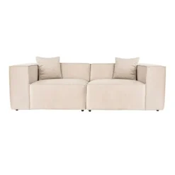 Tbilisi 2-sits (220 x 108 x 65 cm) 2-sitssoffa Kräm
