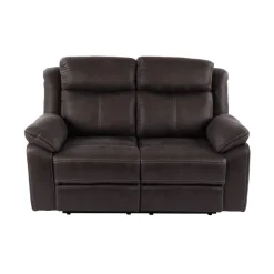 Teddy 2-Sits Reclinersoffa Manuell Brun