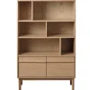 Terra Bokhylla 140 cm Naturlig Ek