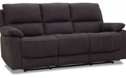 Texas 3-sits Soffa med Recline Grått Tyg