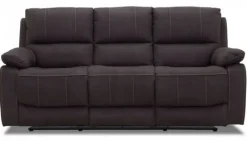 Texas 3-sits Soffa med Recline Grått Tyg