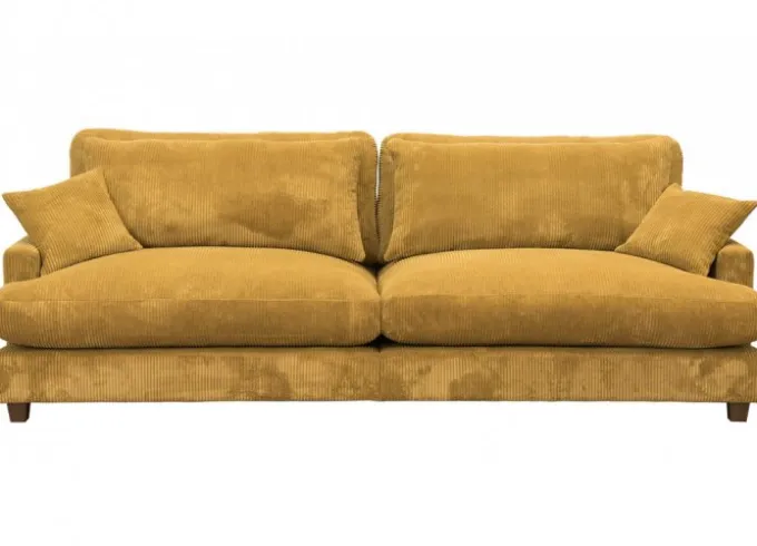 Tor 3,5-Sits Soffa Manchester Mustard