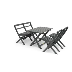 Torpet Utebord 109x67 cm Stålgrå