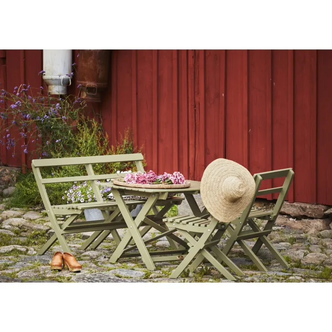 Torpet Utesoffa Antikgrön