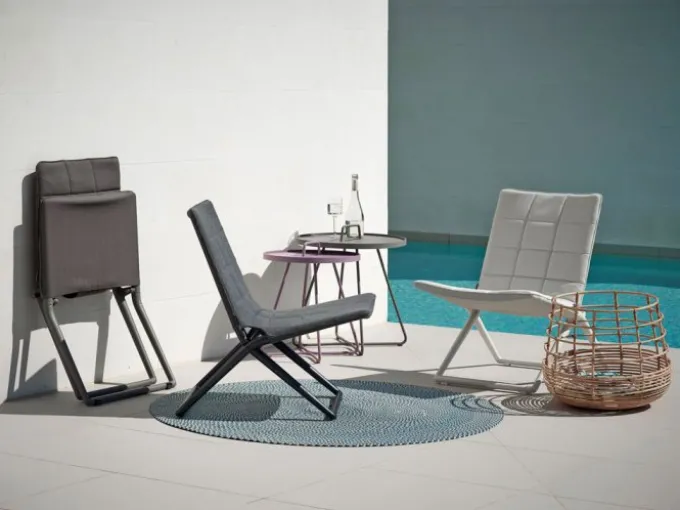 Traveller Lounge Fällstol Grå