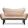 Tunis (150 x 70 x 75 cm) Creme 2-sits bäddsoffa