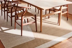 Una Spårbar Ullmatta Beige/Off White