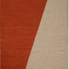 Una Spårbar Ullmatta Rust/Beige/Off White 180x270 cm