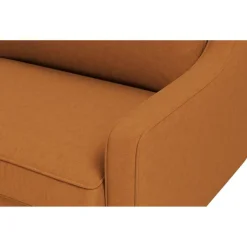 Uppsala (155 x 84 x 87 cm) 2-sitssoffa Karamell valnöt