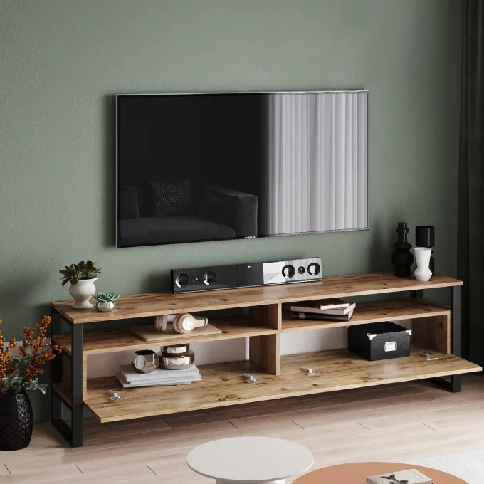Uppsala TV (180 x 56 x 35,5 cm) Atlantisk furu TV-enhet