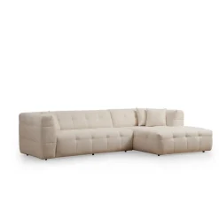Vaduz Corner (300-150 x 100 x 72 cm) Beige Hörnsoffa Höger