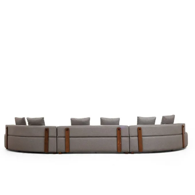 Valletta L-form (552-105 x 70 cm) Grå Hörnsoffa