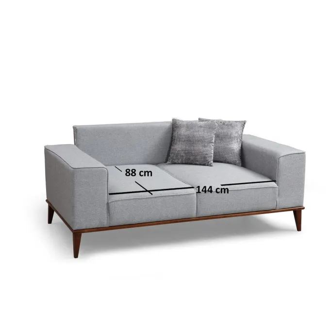 Valparaiso 2-sits (184 x 91 x 85 cm) Grå 2-sits bäddsoffa