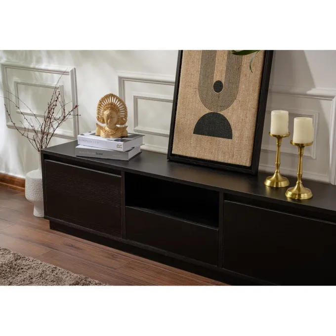 Vanguard TV-bänk Wood Black