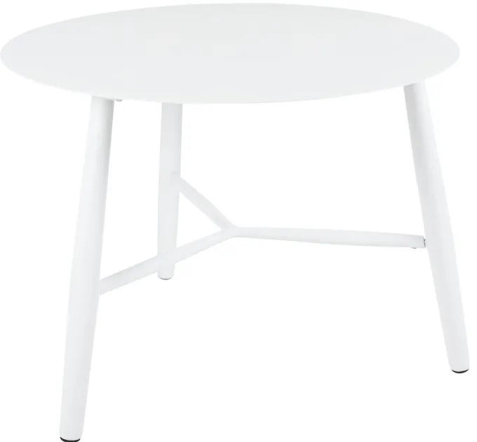 Vannes Sidobord 60 cm Rund Vit