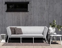 Vannes Sidobord 60 cm Rund Vit