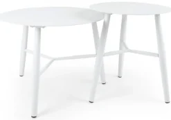 Vannes Sidobord 60 cm Rund Vit