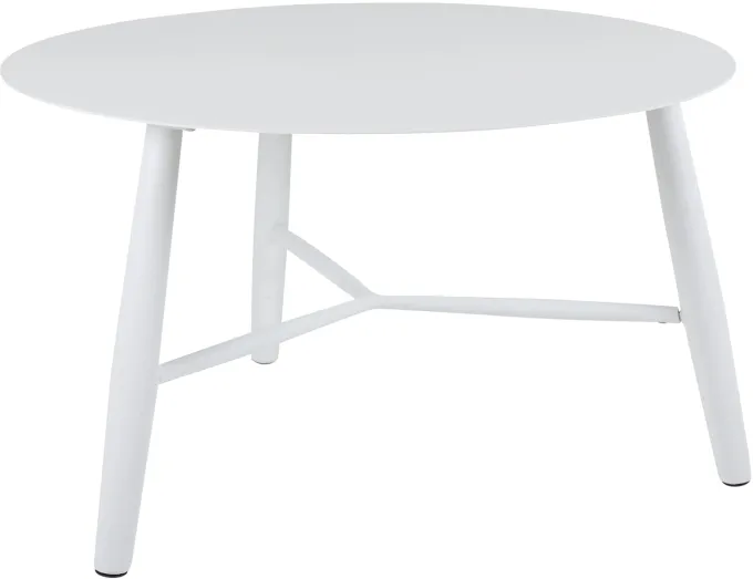 Vannes Soffbord 75 cm Rund Vit