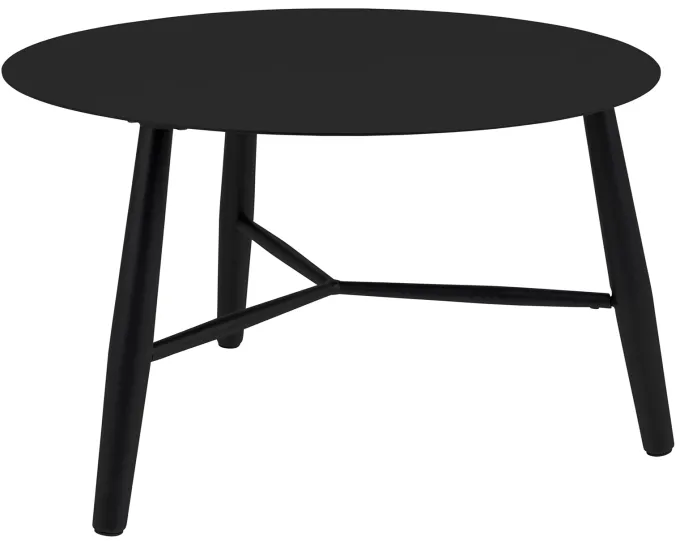 Vannes Soffbord 75 cm Rund Svart