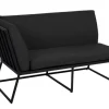Vence 2-Sits Soffa Höger Svart/Svart