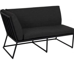 Vence 2-Sits Soffa Höger Svart/Svart