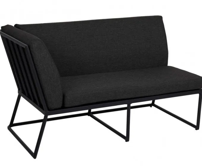 Vence 2-Sits Soffa Höger Svart/Svart