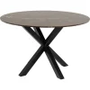 Verdun Matbord Rund 120 cm Brun Marmor