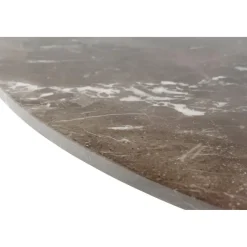 Verdun Matbord Rund 120 cm Brun Marmor