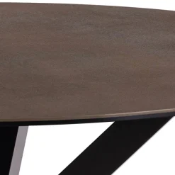 Verdun Matbord Rund 119 cm Rund Brun Keramik