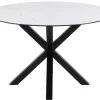 Verdun Matbord Rund 119 cm Rund Vit Keramik
