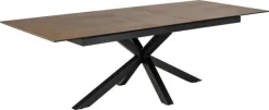 Verdun Matbord 100x200/240 cm Brun Keramik