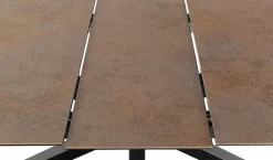 Verdun Matbord 90x160-210 cm Brun Keramik