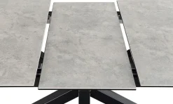 Verdun Matbord 90x160-210 cm Grå Keramik