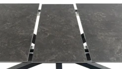 Verdun Matbord 100x200/240 cm Svart Keramik