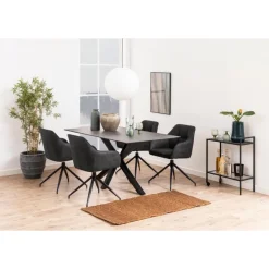 Verdun Matbord 160x90 cm Svart Fairbanks