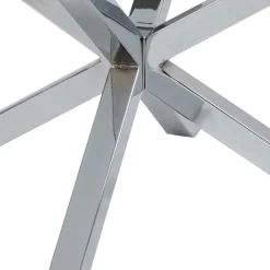Verdun Soffbord Rund 82 cm Glas/Krom