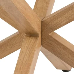 Verdun Soffbord Rund 82 cm Glas/Ek