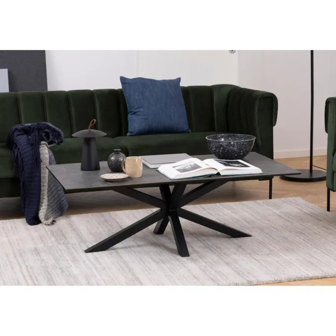 Verdun Soffbord 130x70 cm Svart