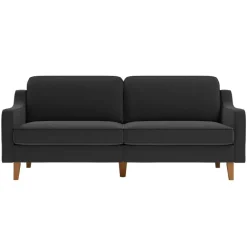 Vernier 3-sits soffa Nattgrå valnöt