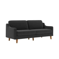 Vernier 3-sits soffa Nattgrå valnöt