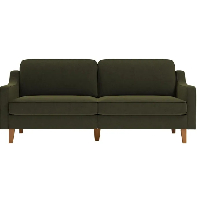 Vernier 3-sits soffa Olivgrön valnöt