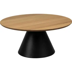 Vernon Soffbord Rund 85 cm Svart