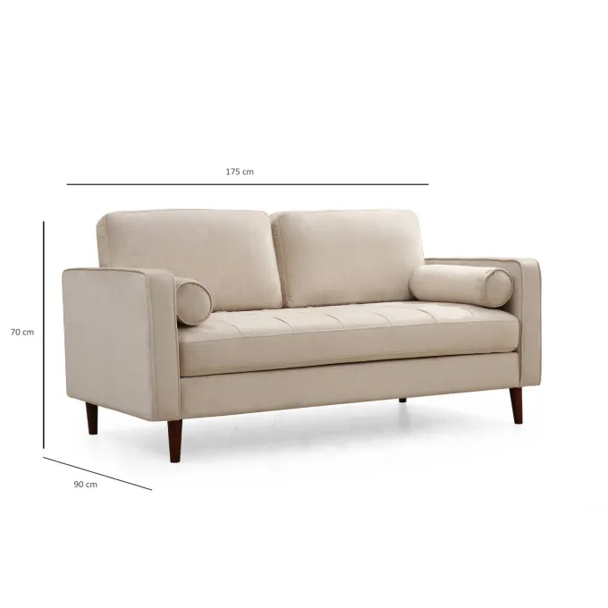 Verona (175 x 90 x 70 cm) 2-sitssoffa Beige