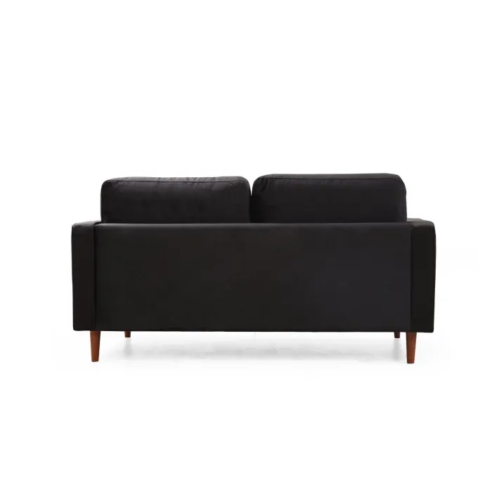 Verona (175 x 90 x 70 cm) 2-sitssoffa Svart ek