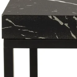 Vesterbro Soffbord 40x40 cm Svart Marquina