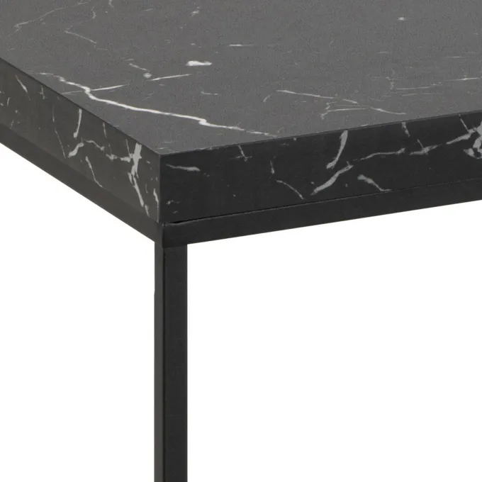 Vesterbro Soffbord 110x55 cm Svart Marquina