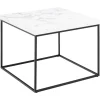 Vesterbro Soffbord 60x60 cm Vit Carrara