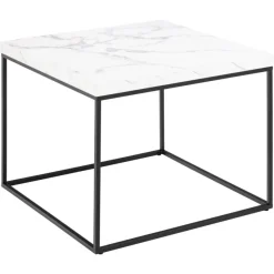 Vesterbro Soffbord 60x60 cm Vit Carrara