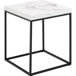 Vesterbro Soffbord 40x40 cm Vit Carrara